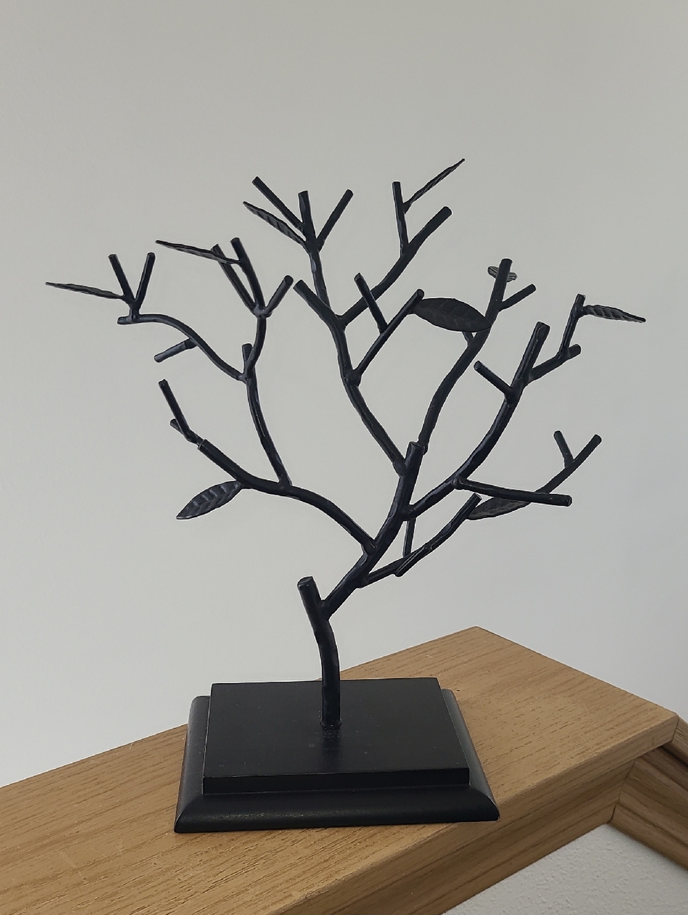 Black Metal Branch Jewelry Stand - Home Art
